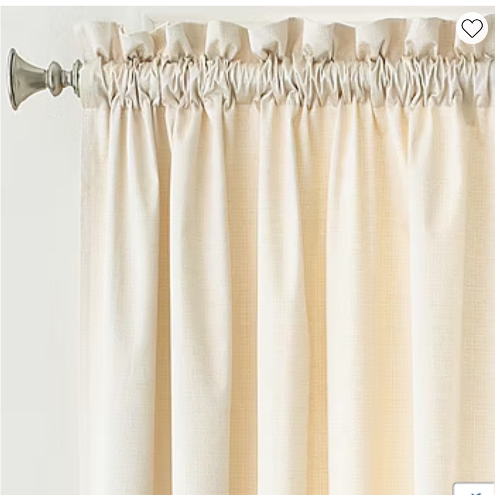 3 Eclipse Canova Energy Saving LightFilteringRod Pocket Single CurtainPanelIvory - Picture 6 of 6